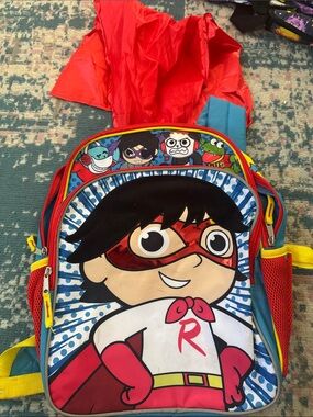 Kids Superhero Character Backpack – Red, Blue & Yellow